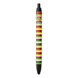 Caneta Preta Tajikistan Flag Cute Patriotic Black Ink Pen