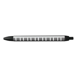 Caneta Preta Teclado Piano