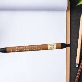 Caneta Preta Telefone do logotipo da empresa da Brown