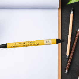 Caneta Preta Telefone do nome do logotipo da empresa comercial