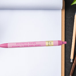 Caneta Preta Telefone do nome do logotipo da empresa empresaria