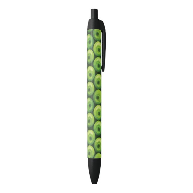 Caneta Preta Teste padrão com maçãs verdes (parte de inferior (Vertical))