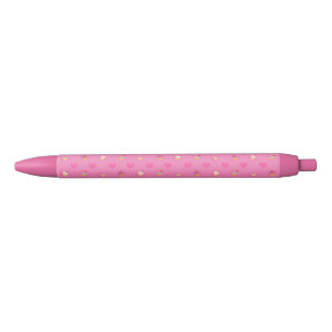 Caneta Preta Teste padrão cor-de-rosa do cupcake