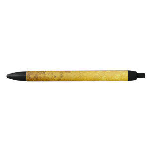 Caneta Preta Teste padrão PURO da FOLHA de OURO + seus