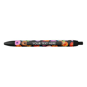 Caneta Preta Teste padrão sem emenda das rosquinhas + seu
