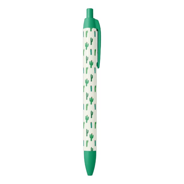 Caneta Preta Teste padrão verde-claro do cacto (parte de inferior (Vertical))
