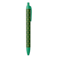 Teste padrão verde dourado do trevo