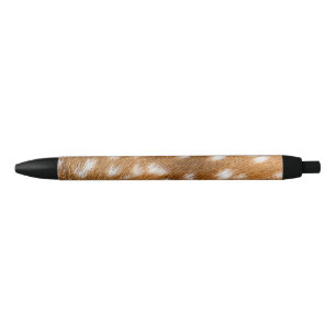 Caneta Preta Textura de pele de veado