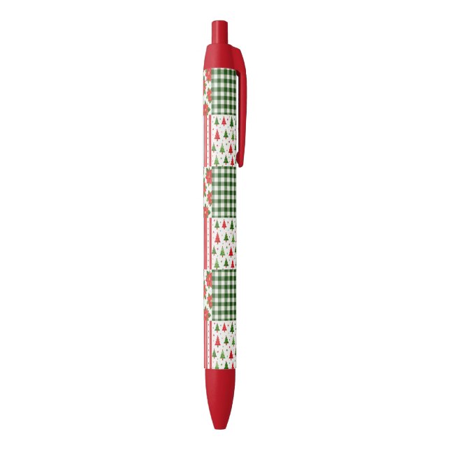 Caneta Preta Texturas de Natal (parte de inferior (Vertical))