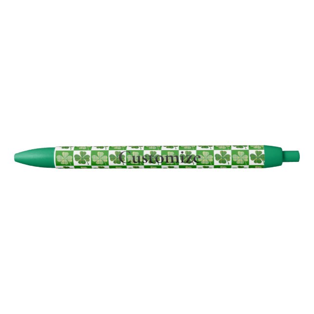 Caneta Preta Thunder_Cove do Padrão Shamrock (Frente)