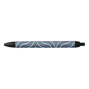 Caneta Preta tinta preta suave e colorida