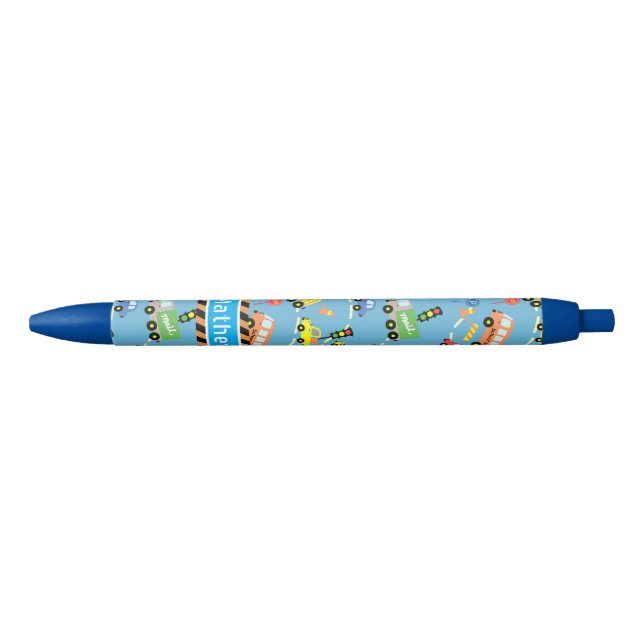Caneta Preta Transportadores Boys Light Blue (Frente)