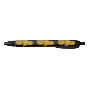 Caneta Preta Trumpeter Pigeon Amarelo