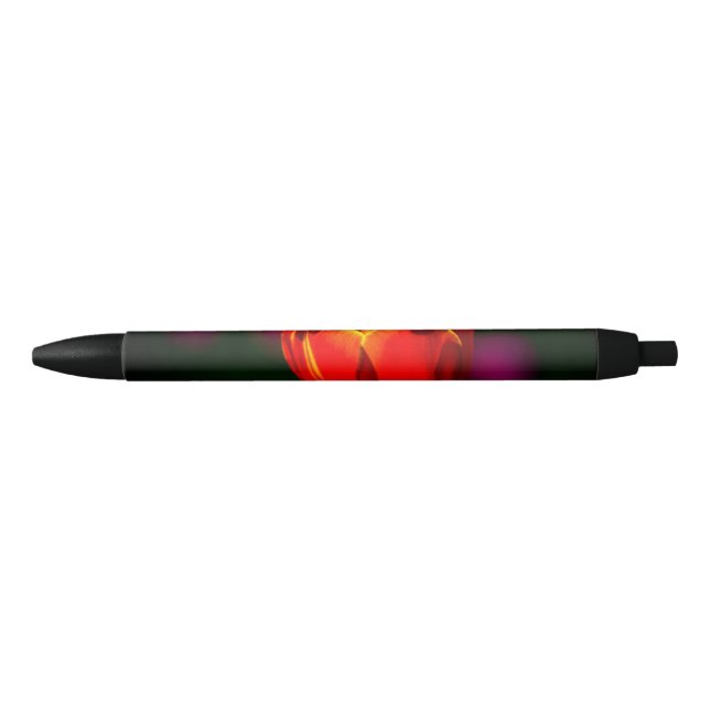 Caneta Preta tulipa vermelha (Frente)