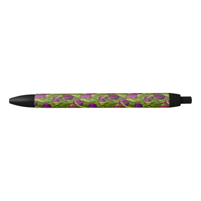 Caneta Preta Tulipas (Frente)