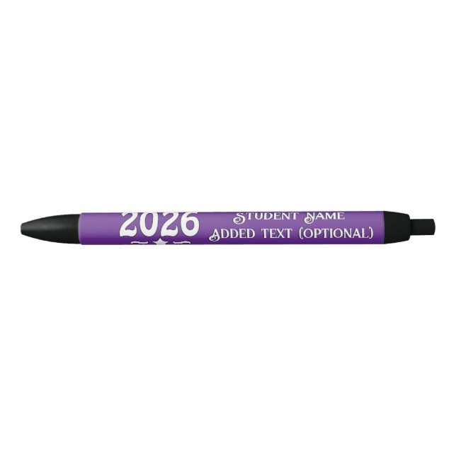 Caneta Preta Turma de 2026 Graduação  (Frente)