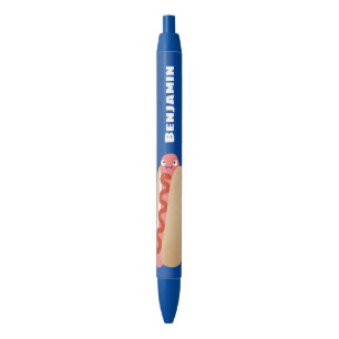 Caneta Preta Um desenho animado e engraçado de Weiner