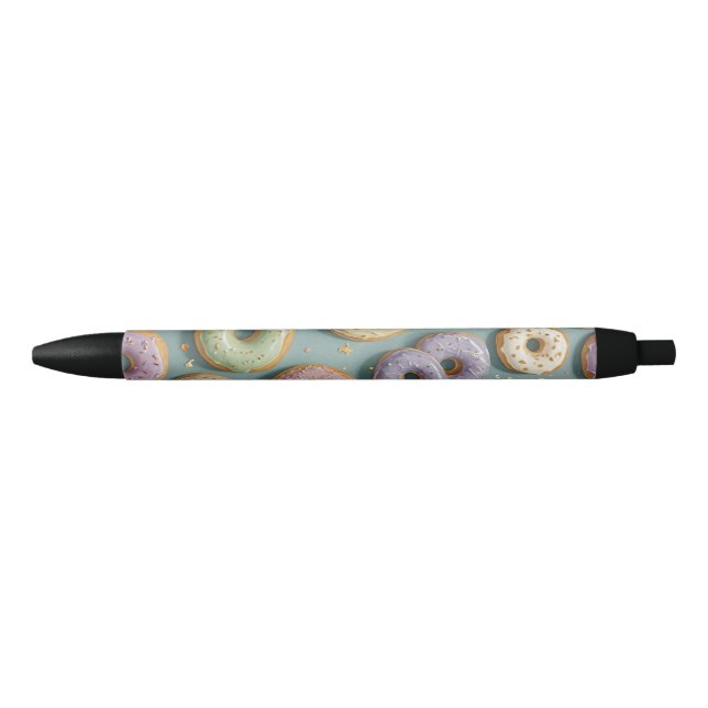 Caneta Preta Um Sonho de Rosquinha de Pastel Whimsical (Frente)