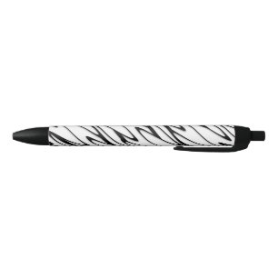 Caneta Preta Uma Arte Moderna de Linha Energética de Abstrato