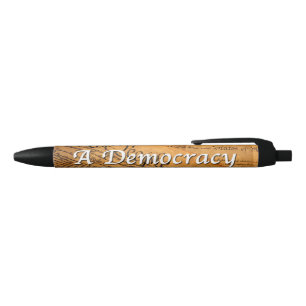 Caneta Preta Uma Democracia Se Conseguirmos Mantê-La
