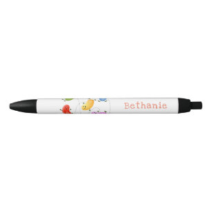 Caneta Preta Uma ilustração de cartoon de boas-vindas felizes