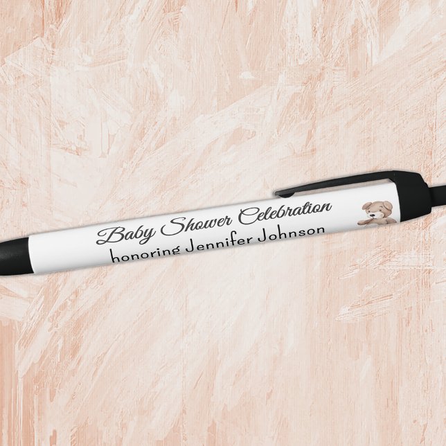 Caneta Preta Urso de Teddy do Chá de fraldas Boho favorece a ti (Criador carregado)