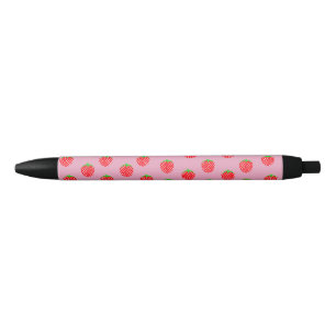 Caneta Preta Verão Lindamente de Morango