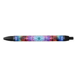 Caneta Preta Vibrant Tie Dye Kaleidoscope Rainbow Mandala
