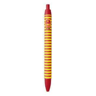 Caneta Preta Vietnam Flag Cute Patriotic Black Ink Pen