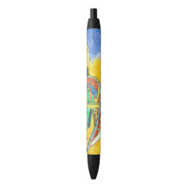 Caneta Preta Vincent van Gogh Boats em Saintes-Marie watercol