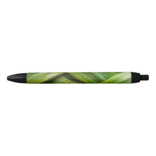 Caneta Preta Weave verde fresca de bambu