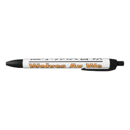 Caneta Preta Wolves Ay We - Design de futebol com camisas Doura
