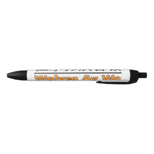 Caneta Preta Wolves Ay We - Design de futebol com camisas Doura