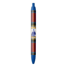 Caneta Preta Xadrez Real Stewart Azul Real Roberto Burns
