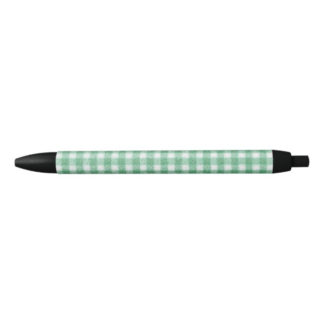 Caneta Preta Xadrez Verde Menta Infantil  (Frente)