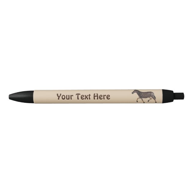 Caneta Preta Zebra Bolinhas (Frente)