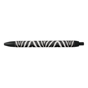 Caneta Preta 🖤 Zebra Preto e Branco Ousado Estilo Moderno 🖤