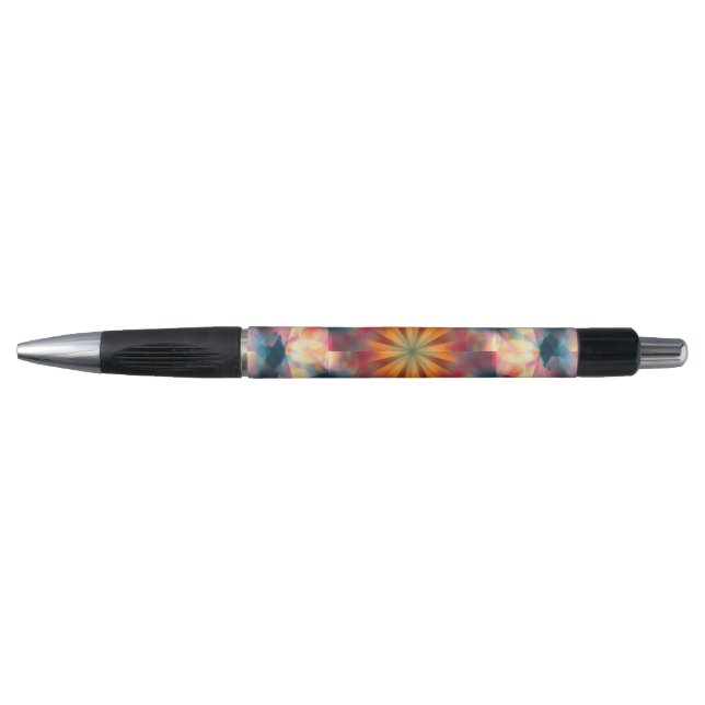 Caneta Prismático Caleidoscópico Psicodélico Mandala (Frente)