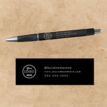 Promo de Logotipo Minimalista Preto de Marcas Prof