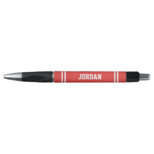 Caneta Red Football Jersey com nome personalizado