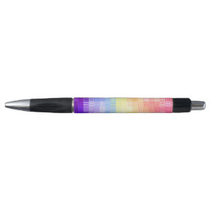 Caneta Retro Boho Funky Quirky Xenogender Xadrez Pride
