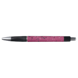 Caneta Rosa Quente Com Confetes