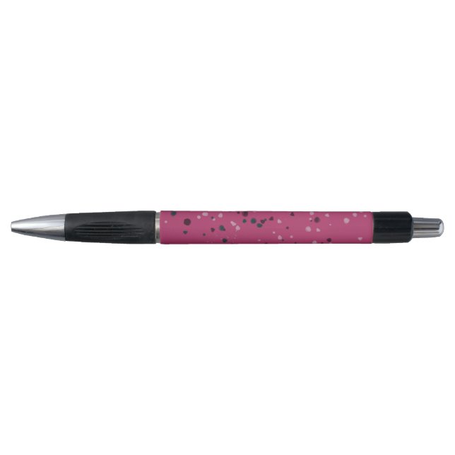 Caneta Rosa Quente Com Confetes (Frente)