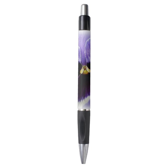 Caneta roxo profundo em branco (Frente Vertical)