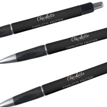 Script de nome do monograma branco preto