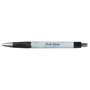 Caneta Script Elegante Aquarela Personalizada