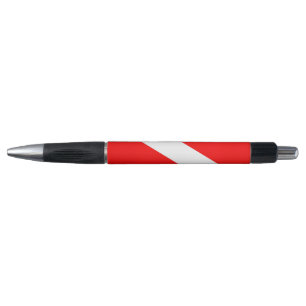 Caneta símbolo vermelho de mergulho diagonal dos mergulh