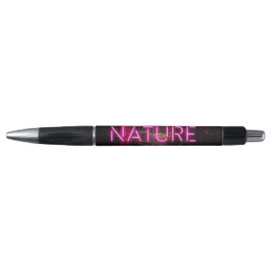 Caneta Sinal magenta da natureza neon-magenta da floresta