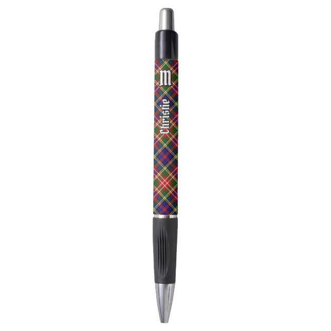 Caneta Tartan do Clã Christie (Frente Vertical)