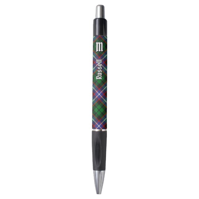 Caneta Tartan do Clã Russell (Frente Vertical)